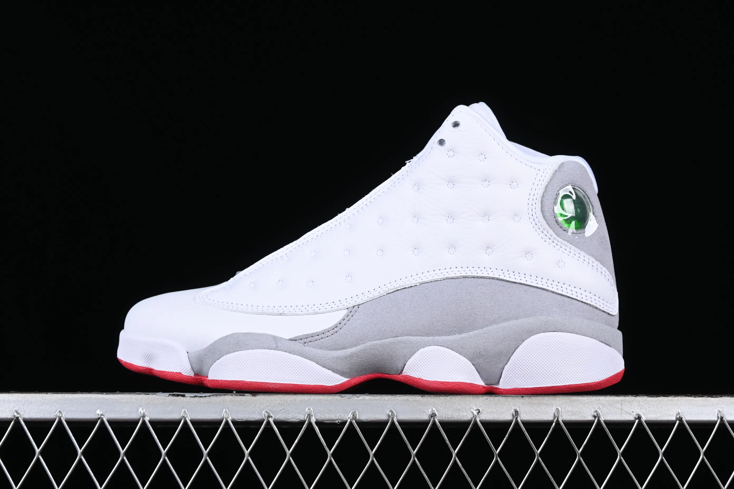 All categories Air Jordan Jordan series basketball shoes Air Jordan 13 pure original Air Jordan 13 Retro "Wolf Grey" AJ13 Joe 13 wolf gray first layer real carbon real cat eye 414571-160
